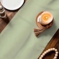 thumbnail image 3 of Sage Green Ombre Table Runner 70 Inches, Farmhouse Green Gradient Color Aesthetic Bed Runner Dresser Scarves Tabletop for Indoor Outdoor Parties/Ceremony/Banquet, 13" x 70", 3 of 9
