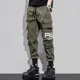 thumbnail image 2 of Pantalones para hombre, forro polar, color negro, pantalones cargo de invierno para hombre, ajustados, elásticos, informales, estilo Harajuku, de nailon, holgados, de alta calidad, 2 of 5
