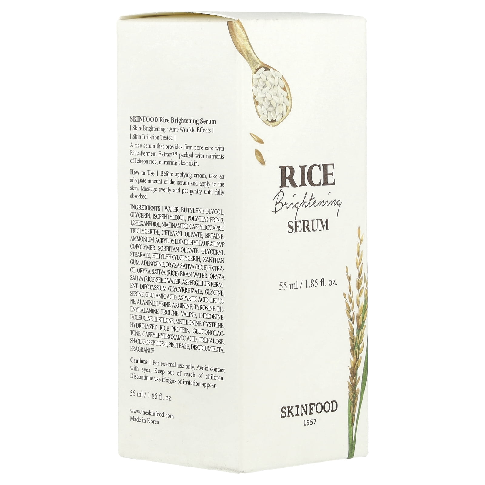 Skinfood Rice Brightening Serum, 1.85 fl oz (55 ml)
