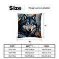 thumbnail image 5 of Wolf Velvet Throw Pillow Covers Set of 2 - 16x16, 18x18, 20x20 Inches - Unique Patterns - Bed Pillow Inserts Included for Various Occasions, 5 of 6