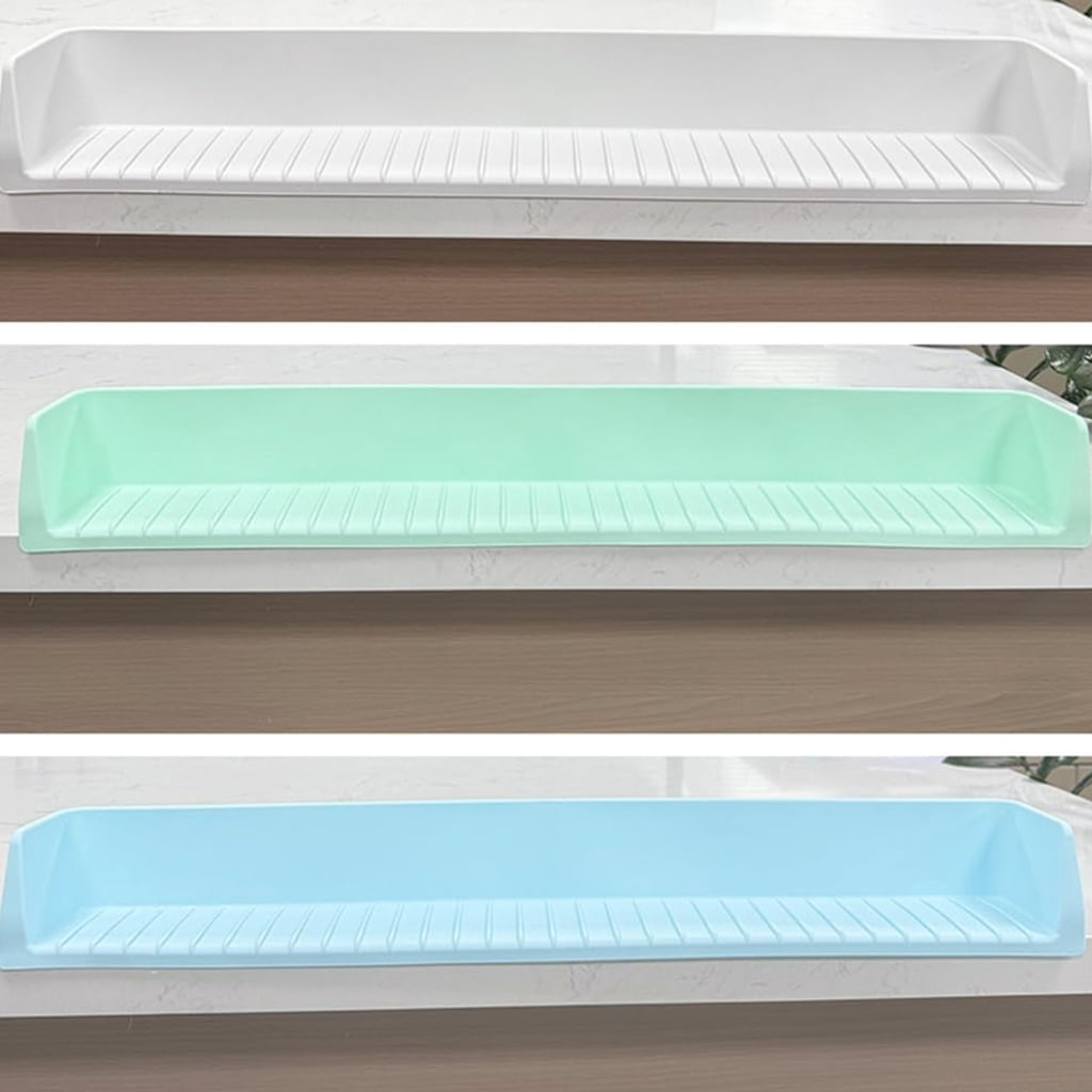 Sp1ashGuards For Bathtubs With 11 Strong Suction Cups Nonslip Silicone Water Barrier Toy Storage Shelf For Toddlers Kids Bath Time
