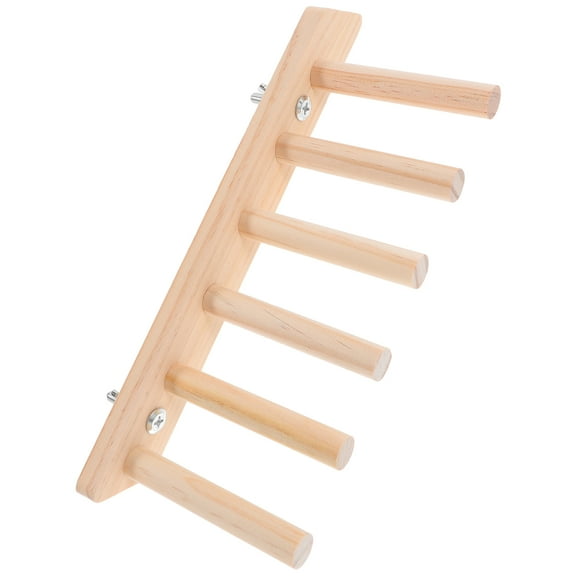 LOLIPPYY Multifunctional Cat Wall Ladder Durable Wood Construction for Home Use Beige