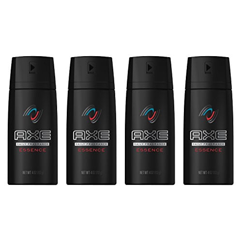 AXE Body Spray for Men, Essence, 4 Oz, Pack of 4