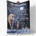 thumbnail image 1 of Blanket Gift Ideas For Mom, Loving Wolf Mom, 1 of 5