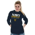 thumbnail image 4 of US Navy Girlfriend Anchor Logo Women's Long Sleeve T Shirt Brisco Brands L, 4 of 6