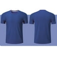 thumbnail image 5 of Mens Swim Shirt Short Sleeve UPF 50+ Sun Protection Shirt Rah Guard Athletic Quick Dry T Shirts Blue S, 5 of 8