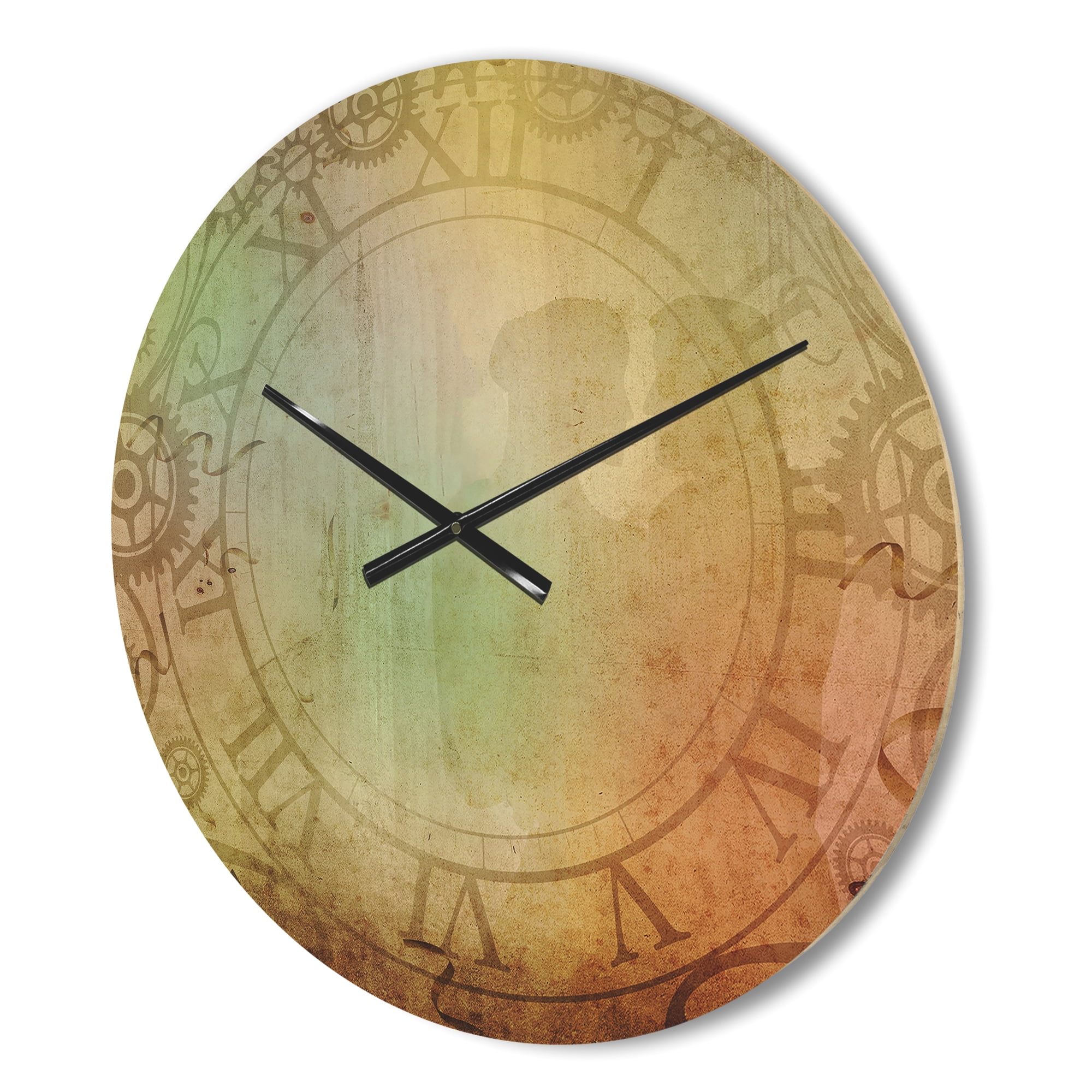 Designart 'Traditional Antique style ' Modern Wood Wall Clock