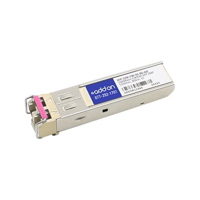 AddOn - module Émetteur-Récepteur SFP (mini-GBIC) - GigE - 1000Base-CWDM - LC Monomode - jusqu'à 60 km - 1350 nm - Conforme TAA
