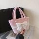 thumbnail image 4 of Bolso de playa para mujer, bolso grande de playa con flores, bolso de mano Vintage para la playa, bolso de compras (rosa), 4 of 5