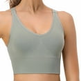 thumbnail image 6 of Kovlvoll Sports Bras for Women High Support V Neck Wirefree No Underwire Workout Crop Tank Tops Gym Yoga Underwear, 6 of 7