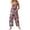 #01Purple Pink, variant on Galaxy Rainbow Swirl Pumpkin Bat Halloween Women Overalls, Sleeveless Loose Wide Leg Bib Jumpsuit with Pockets, Soft Rayon Linen Blend Pink 3XL