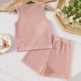 thumbnail image 7 of YUSIM Toddler Girls Embroidered Outfit Sets- Casual Cute Soft Tank Tops and Shorts Kids Summer Clothes Hot Pink Size 2 T, 7 of 7