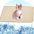 thumbnail image 3 of Pet Cooling Mat, Summer Dog Cooling Mat Washable Self Cool Pad for Small Dogs and Cats, Portable Breathable Pet Sleeping Pad for Crate, Bed, Indoor & Outdoor Floor, 3 of 8