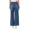 thumbnail image 3 of INSPIRE CHIC Women's Wide Leg Jeans Drawstring Elastic Waist Casual Denim Pants with Pockets Retro Blue XS, 3 of 6