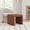 Rust Chenille, variant on SLSRFDModern Channel Rust Velvet Foot Stools Ottoman Home Décor, Soft Ottoman Foot Rest Chair for Bedroom and Living Room, Vanity Chair and Stool in Dressing Area, and Lounge