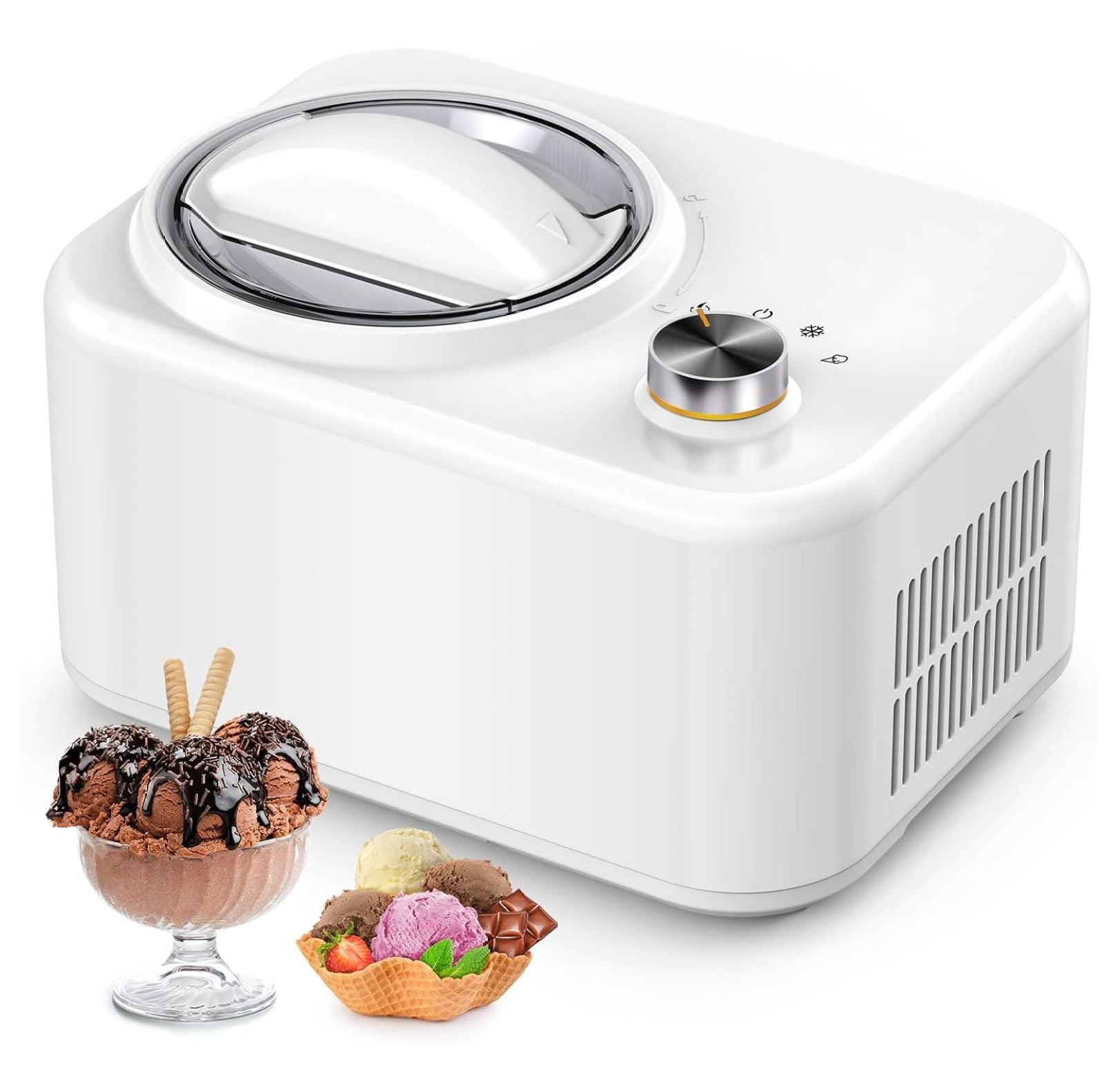 ice cream maker machine with compressor