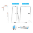 thumbnail image 3 of New Arrivals Portable Travel Garment Rack, Stainless Steel Foldable Mini Drying Clothes Rack for Travel, Camping, Hotel Room, Laundry, 3 of 7