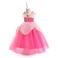 thumbnail image 3 of Vestido de Navidad para niños, disfraz para niña, vestido para niña, vestido de princesa de la Bella Durmiente, vestido de malla, 3 of 5
