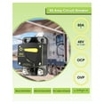 thumbnail image 2 of 60 Amp Circuit Breaker DC 12V-48V Fuse with Manual Reset Switch for RV Car Audio Boat Trolling Motor Stereo Audio, 2 of 8