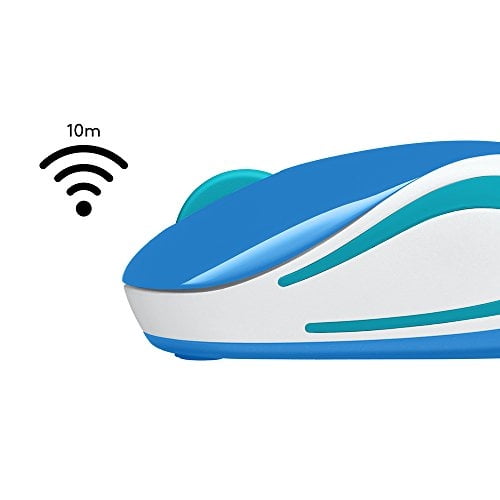 Mini ratón inalámbrico Logitech M187 Azul