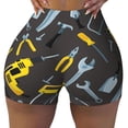 thumbnail image 2 of Honeii Repair tools (2) Print Women's Workout Shorts, Gym Shorts for Active Wear, Sports Shorts,Women's Running Shorts,Quick Dry Athletic Shorts-XX-Large, 2 of 8