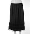 thumbnail image 5 of Haitryli Womens Lace Trim Half Slip Single Layer Long Underskirt Dress Safety Skirt for Under Dress Black XL, 5 of 9