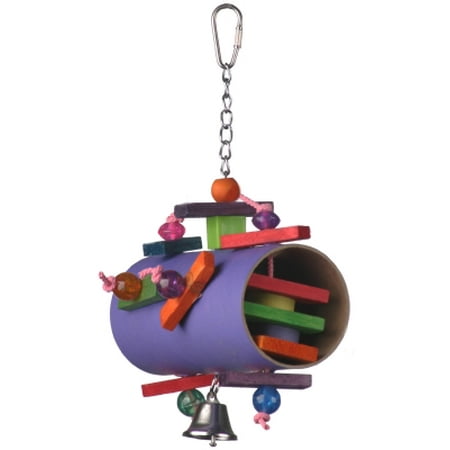 Super Bird Creations SB645 Barrel of Fun Jr. Bird Toy, Multi-Color, Medium