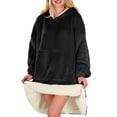 thumbnail image 2 of Sudadera Tipo Hoodie Cobija Unisex Hoodie Shendy Vendy Con Capucha Afelpada Suave Negro, 2 of 5