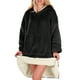 thumbnail image 2 of Sudadera Tipo Hoodie Cobija Unisex Hoodie Shendy Vendy Con Capucha Afelpada Suave Negro, 2 of 5
