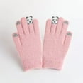 thumbnail image 4 of Cute Panda Winter Knitted For Touchscreen Riding Five Finger Thermal Mittens Windproof Cold Weather, 4 of 4