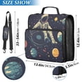 thumbnail image 2 of FORMRS Zipper Binder with Shoulder Strap 2-inch Ring 500 Sheet Capacity File Bag, Astronaut Space, 2 of 5