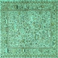 thumbnail image 1 of Ahgly Company Indoor Square Persian Turquoise Blue Traditional Area Rugs, 8' Square, 1 of 4