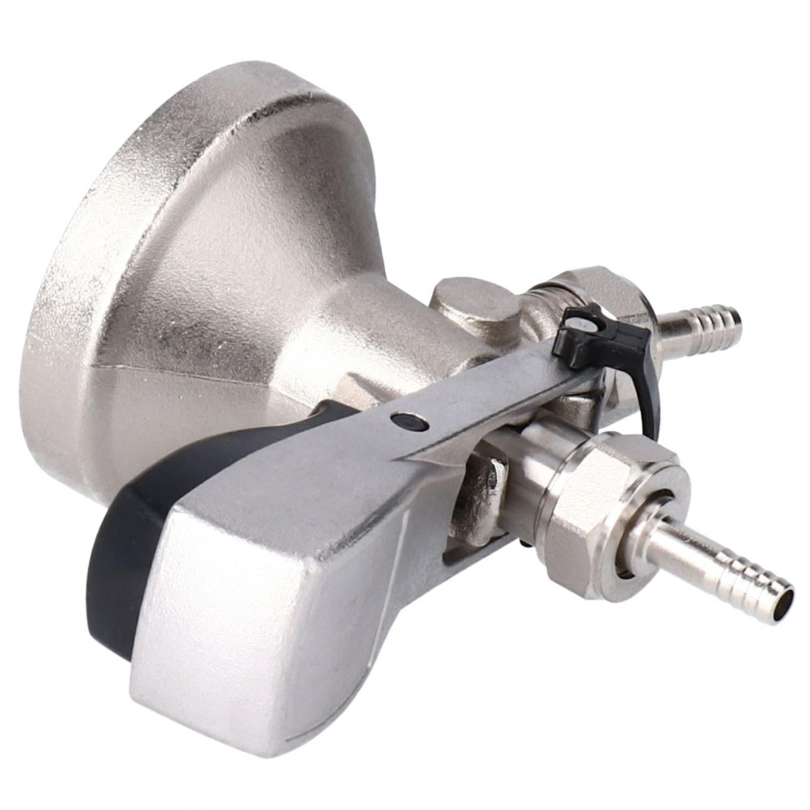 BIMZUC G5/8 G Type Homebrew Beer Keg Coupler Dispenser Tap System Distributor, Premium Brass and 304 Stainless Steel Home Brewing Accessory, 8mm Inlet, 31.7 oz / 900g