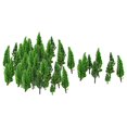 thumbnail image 2 of tredstone 50x Train Scenery Mixed Miniature Trees for Layout Accessories DIY Material Cypress Tree, 2 of 9