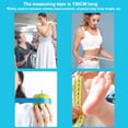 thumbnail image 2 of Inteprter Regla de medición de cinta de medición de fitness corporal de tela autoajustable para niños, herramientas de confección de 60 pulgadas y 150 Tela de costura y artesanía Blanco Inteprter HA009090-01, 2 of 6