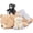Bear-Brown, variant on MorisMos 31.9in Glow-in-the-Dark Axolotl Plush Set, Large Axolotl Stuffed Animal with 4 Babies