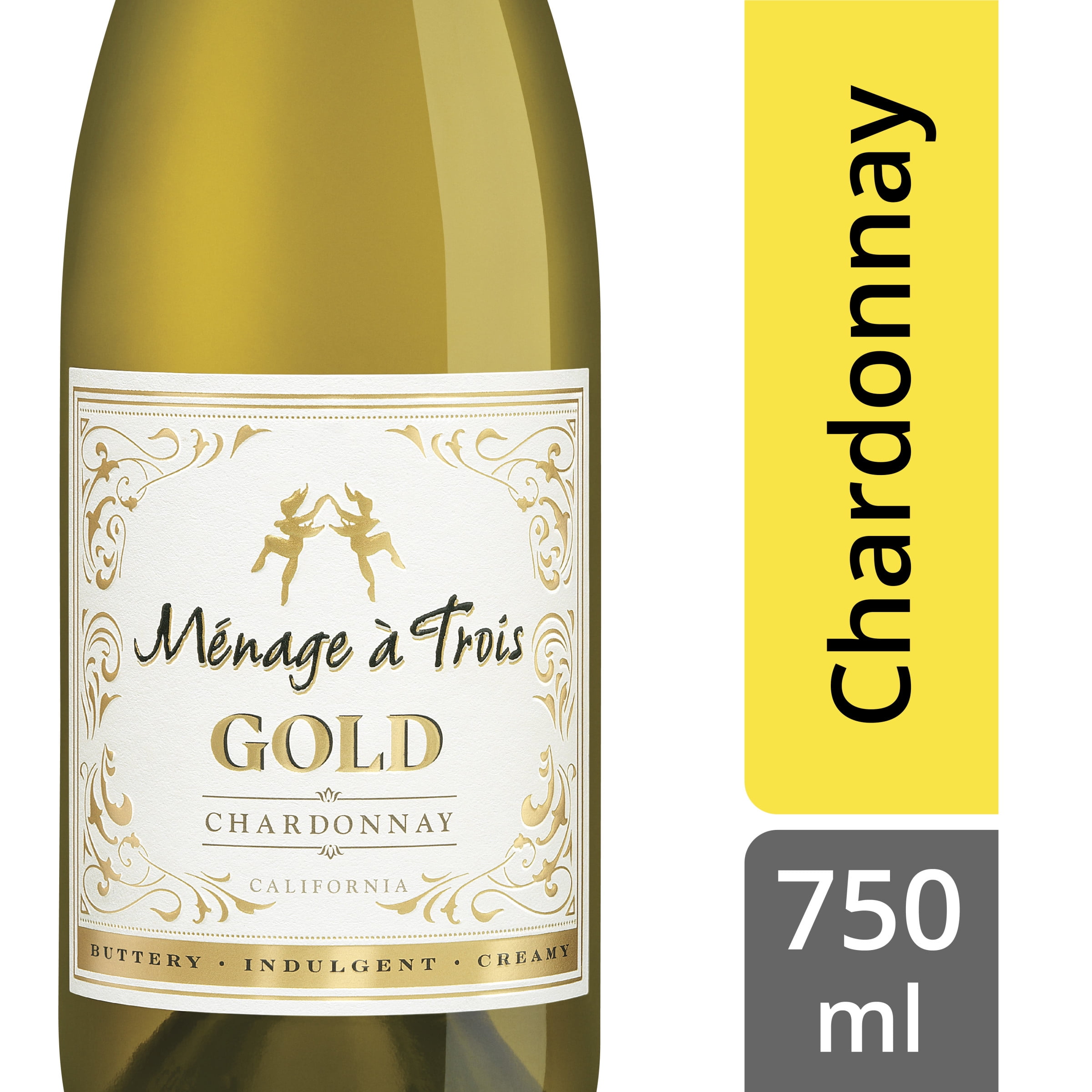 Menage A Trois Gold Chardonnay White Wine 750 Ml Walmart Com Menage A Trois Gold Chardonnay White Wine 750 Ml Walmart Com