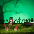 thumbnail image 5 of Eerie Outdoor Halloween Decorations Skull And Skeleton Ground Breakers - Terrifying Gravestone Scenes 2 Options, Halloween Decor, 5 of 7