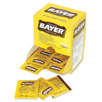 Bayer Aspirin Single Dose Packets ACM12408