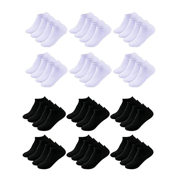 WHEANG 12 PC No Show Workout Socks for Women Men Super Soft All-Day Comfortable Cotton Socks for Women Solid Color Odor Sweat Absorbing Breathable Outing Sports Socks White