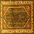 thumbnail image 1 of Ahgly Company Machine Washable Indoor Square Persian Yellow Traditional Area Rugs, 7' Square, 1 of 4
