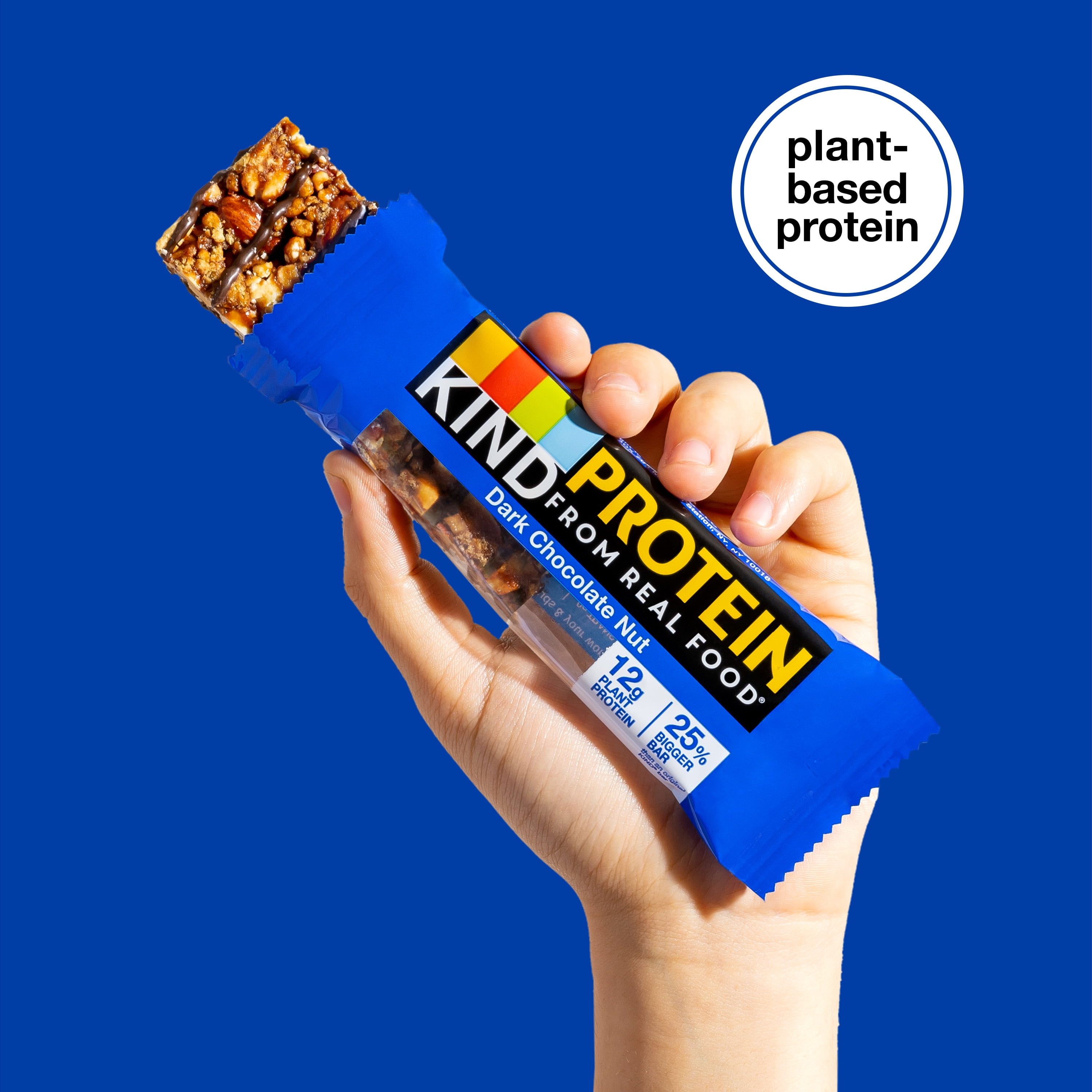 KIND Dark Chocolate Nut Protein Bar, Gluten Free, 1.76 oz, 5 Snack Bars Box
