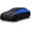Black-Blue, variant on Car Cover for Automobiles All Weather Waterproof, Universal Fit Honda Civic Hatchback, Ford Fiesta, Volkswagen Golf, Toyota Matrix, Chevy HHR, Chrysler PT Cruiser etc.