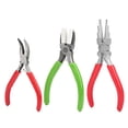 thumbnail image 1 of Alicates de nailon para hacer joyas, alicates de punta plana, herramientas para envolver alambre, 3 piezas, 1 of 14