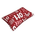 thumbnail image 3 of Balery Ho Pattern Funny Christmas Pillow Covers,Bed Pilowcases,Reversible Plush Throw Pillow Covers End Pillow Encasement,Pillow Case - 20"X30", 3 of 9