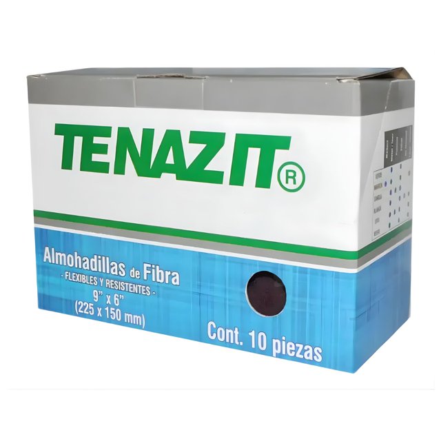 10pz Almohadilla Fibra Canela Grano Grueso Tenazit Lijas