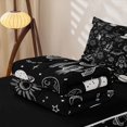 thumbnail image 6 of Manfei Cartoon Rocket Planets Zipper Queen Comforter Set with Fitted Sheet and 2 Pillowcases,Space Galaxy Zipper Bedding Set,Black White,Black Reversible,4pcs, 6 of 8