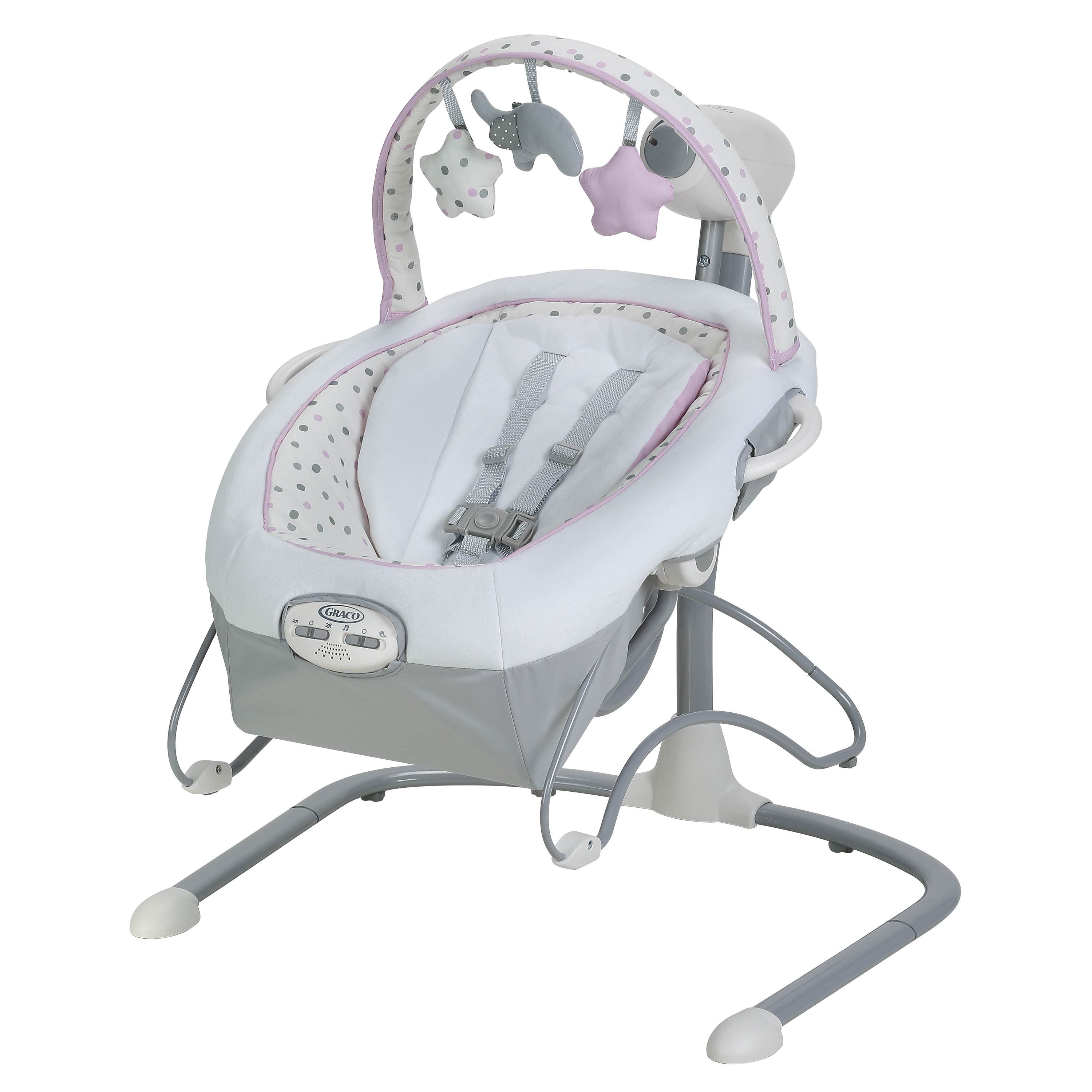graco duet glider lx swing with portable sleeper