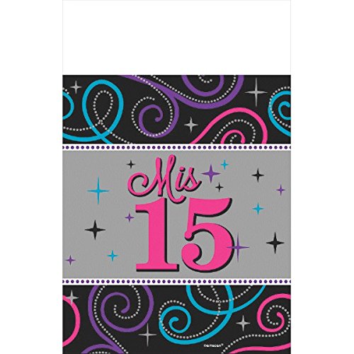 Amscan Elegant Mis Quince Aos Birthday Party Plastic Table Cover