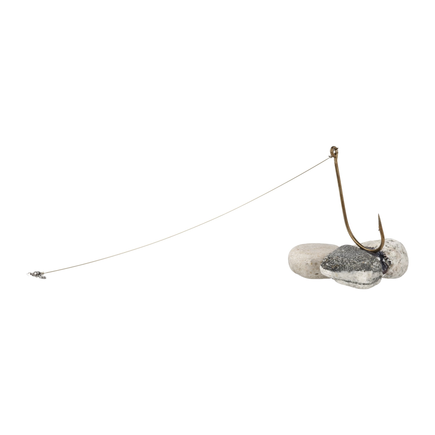 Lazer Sharp 9380H-6/0 Snelled O'Shaughnessy 1X Long Hook, Bronze, Size 6/0